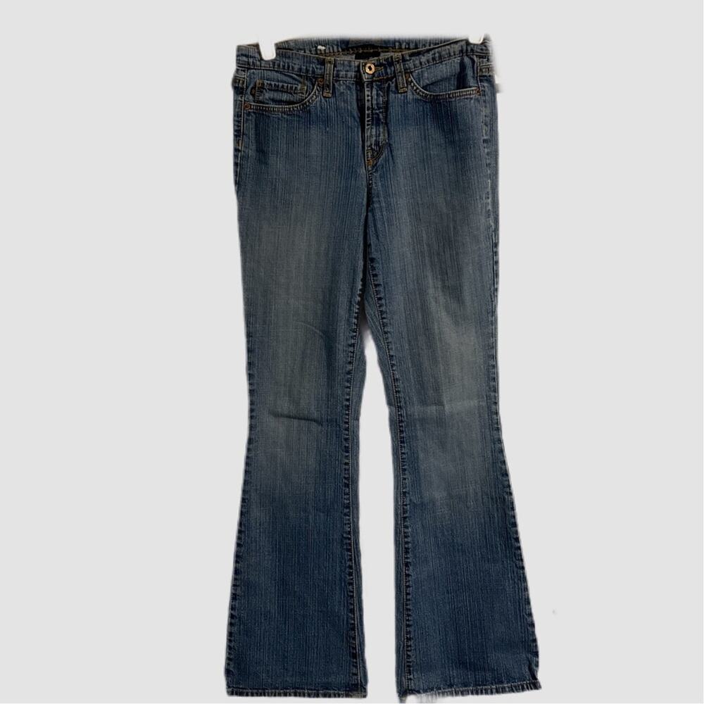 Jeanstar Boot Leg‎ Light Wash Jean 5 Pocket Subtle Striping Size 8